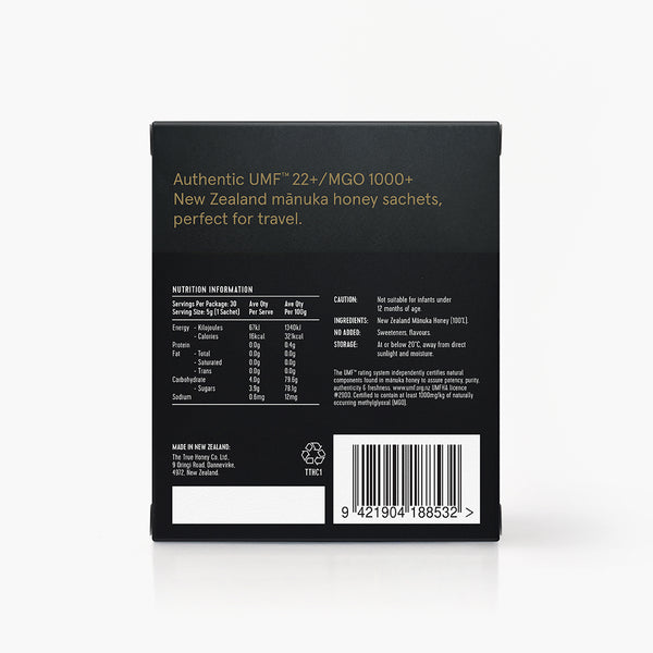 1000+ MGO Mānuka Honey Sachets