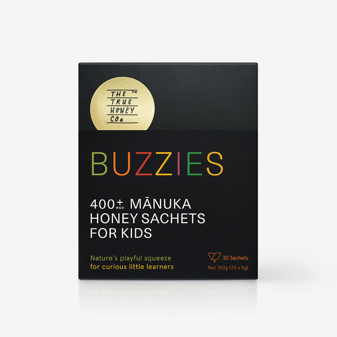 Buzzies - 400 MGO Manuka Honey Sachets for Kids
