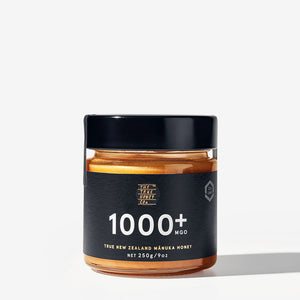 True Honey Co. 1000+ MGO 250g Manuka Honey Jar